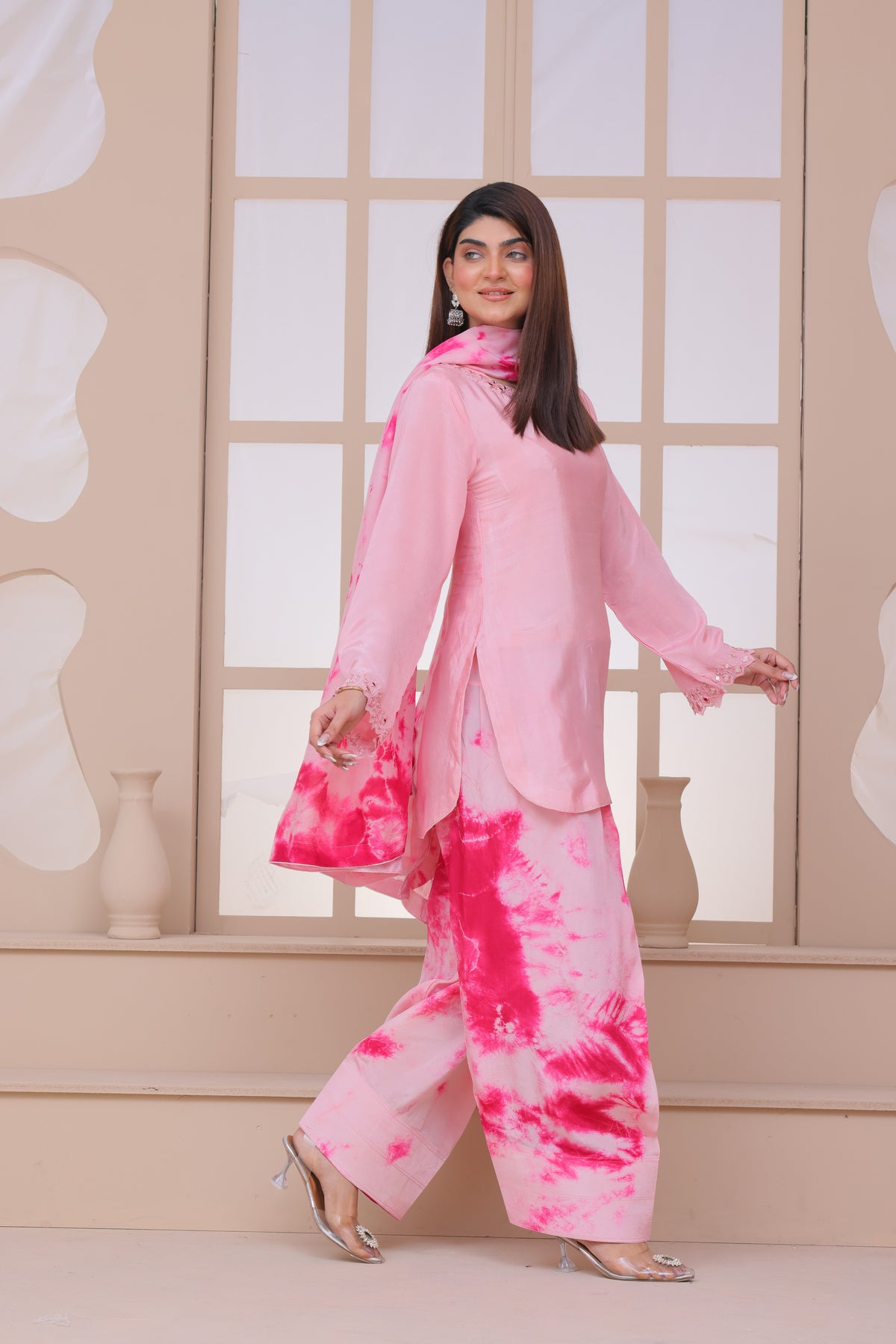 Tye-Dye Farshi Shalwar Suit