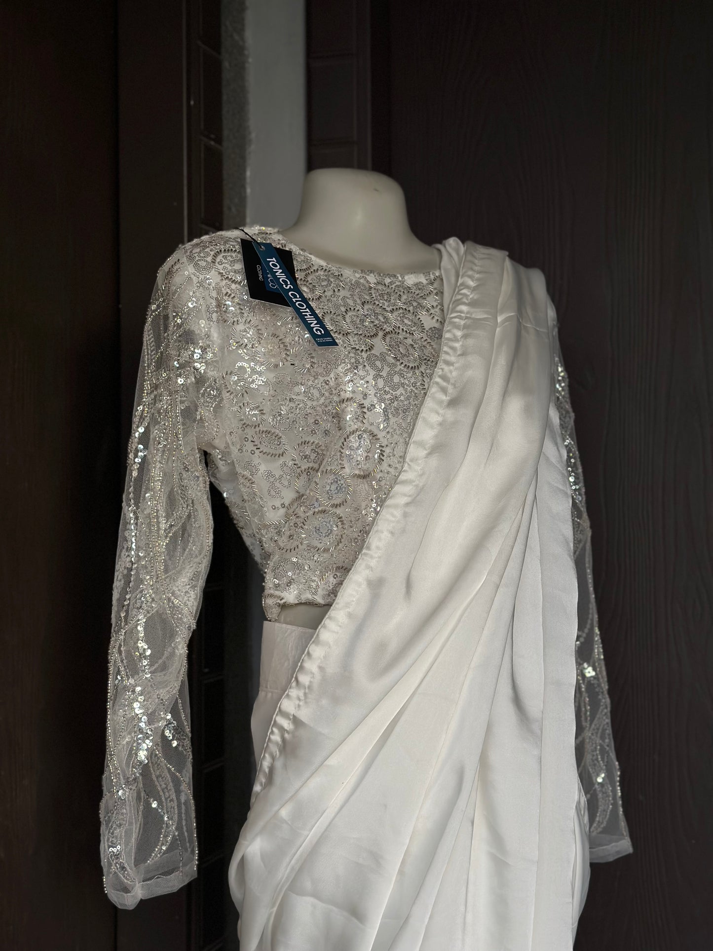 Shamoz silk saree | cut moti net blouse