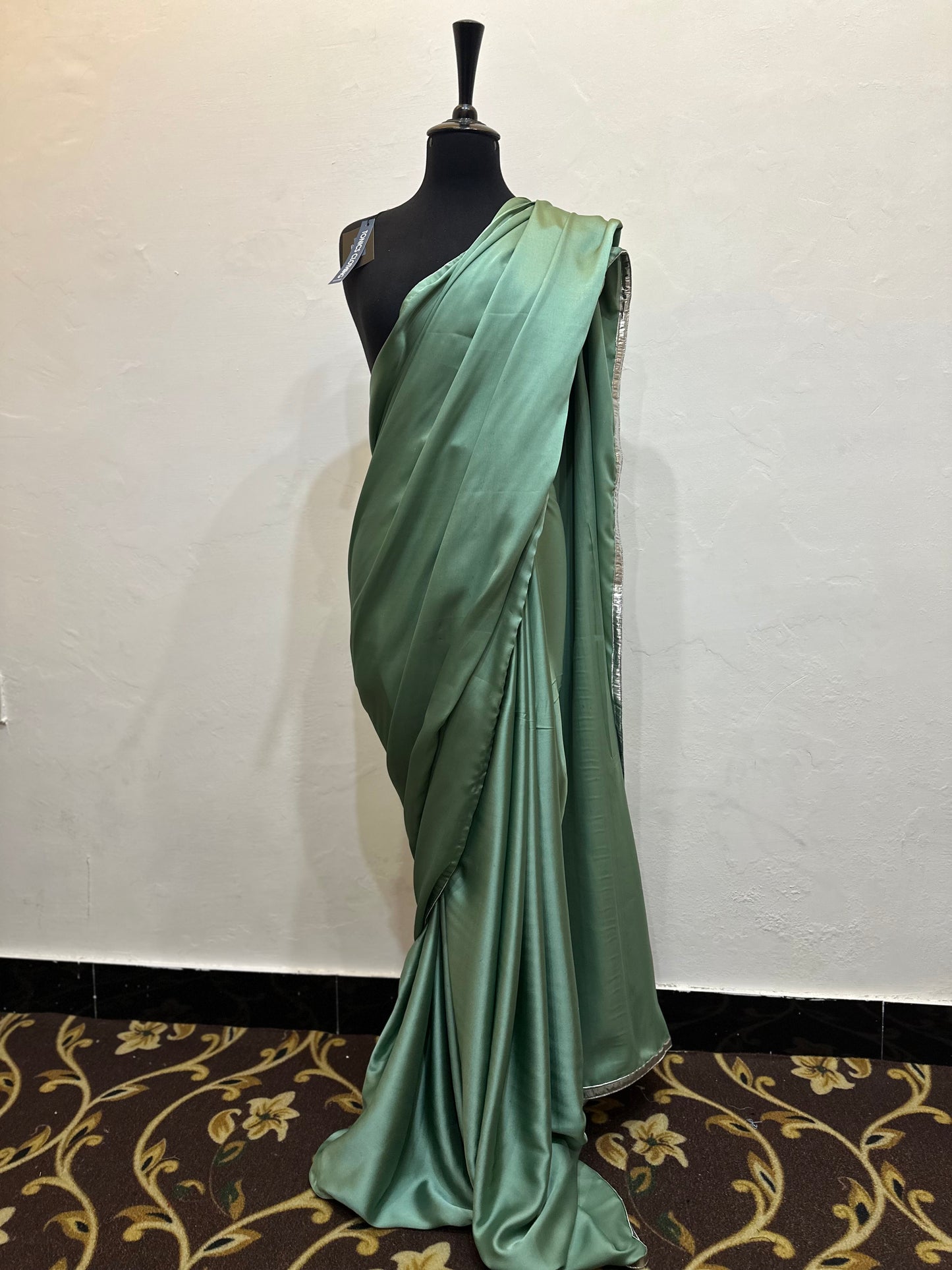 Shamoz silk saree with sequin blouse| stitched