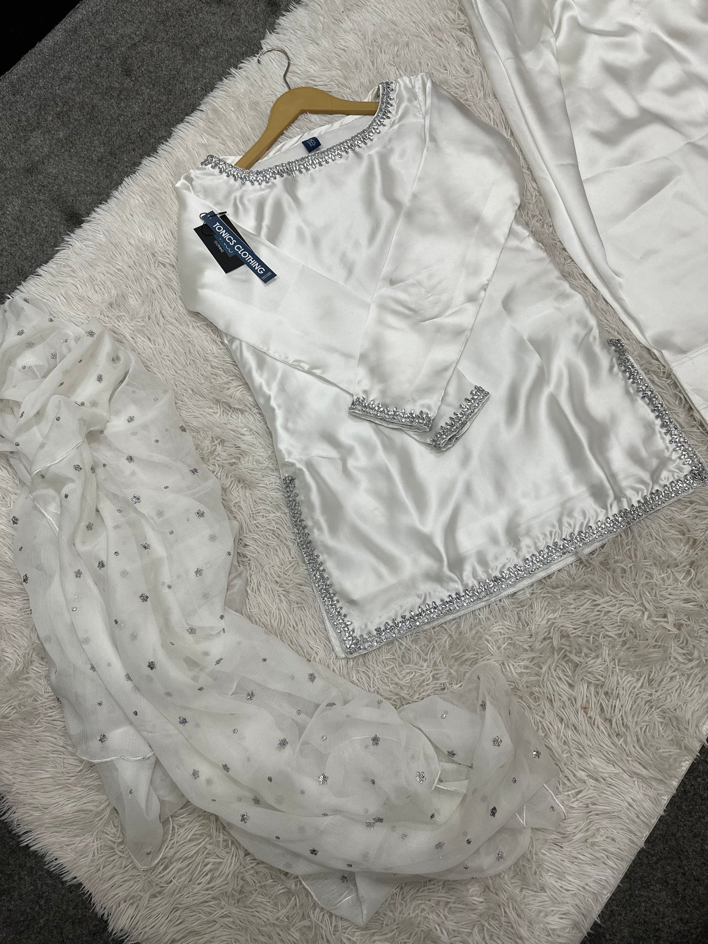 Offwhite Farshi Shalwar Suit