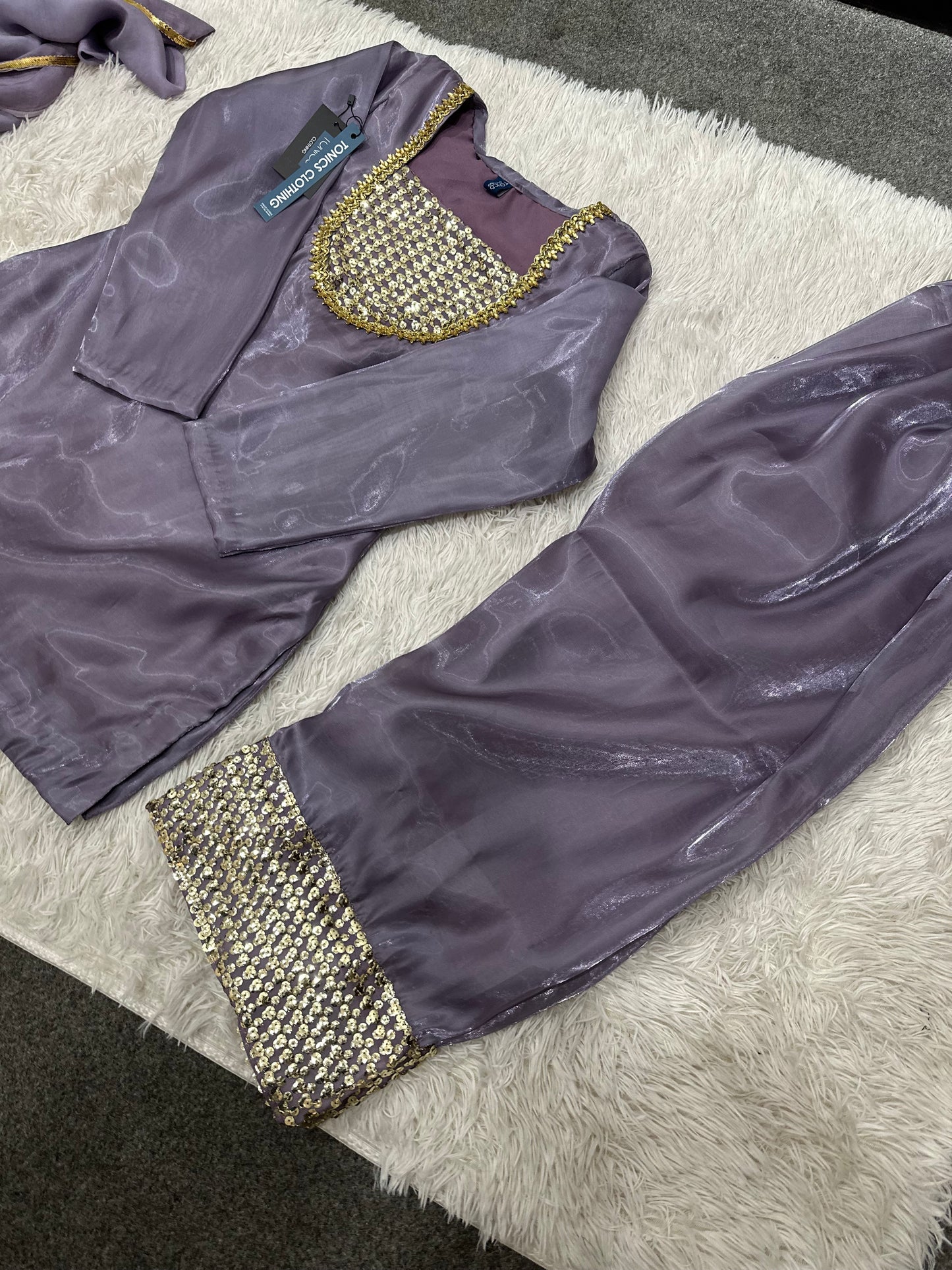 Lilac Farshi Shalwar Suit