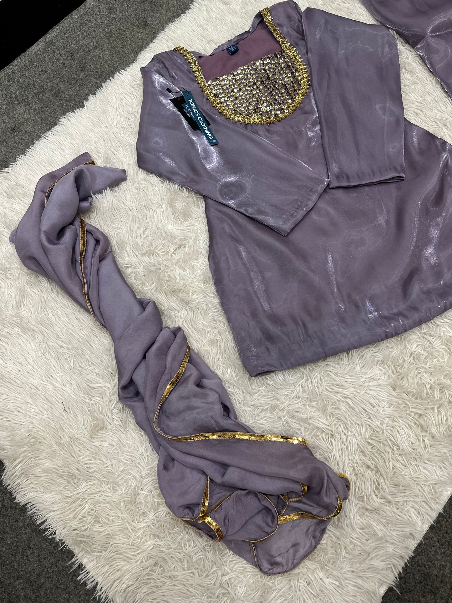 Lilac Farshi Shalwar Suit