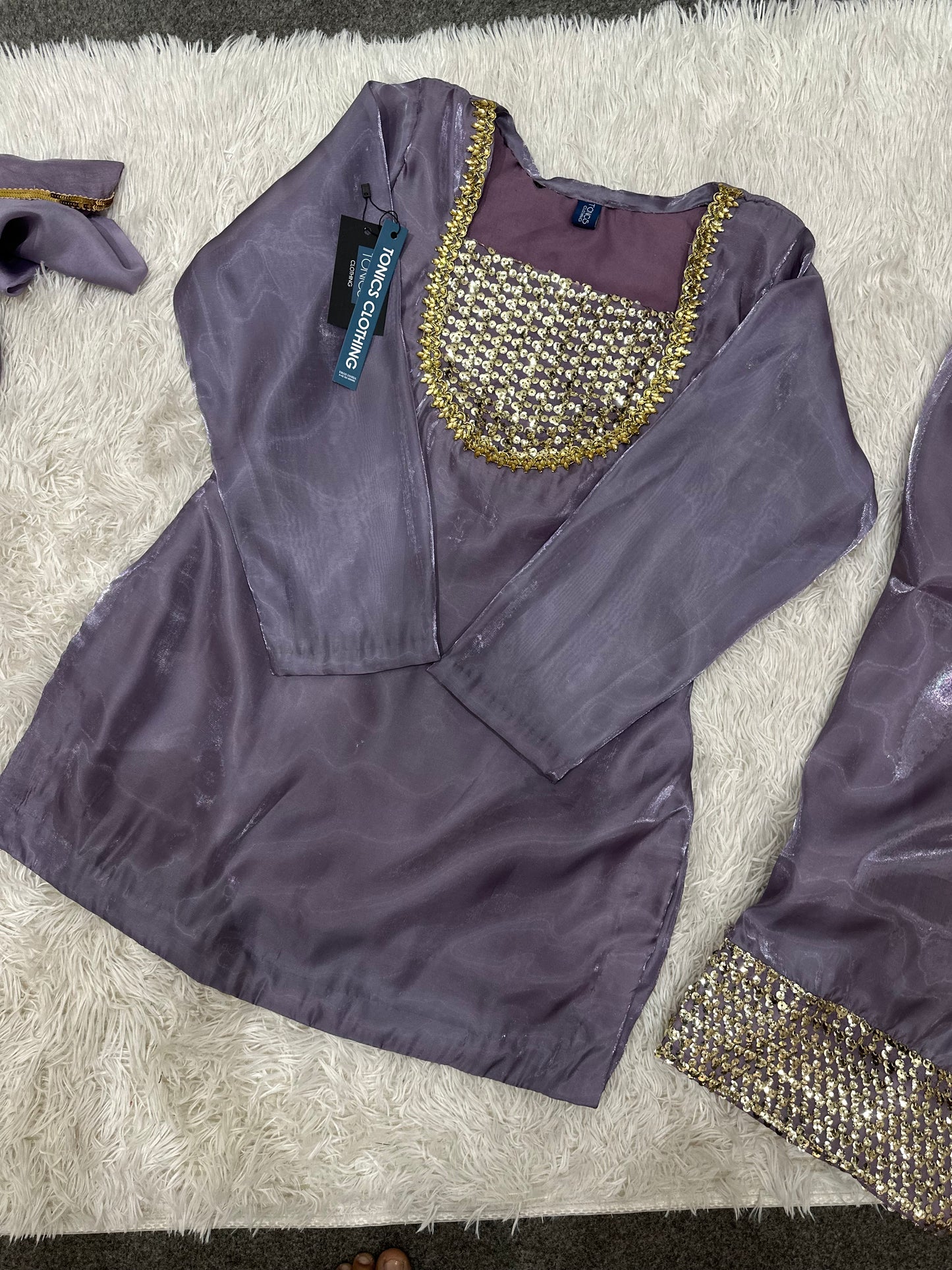 Lilac Farshi Shalwar Suit