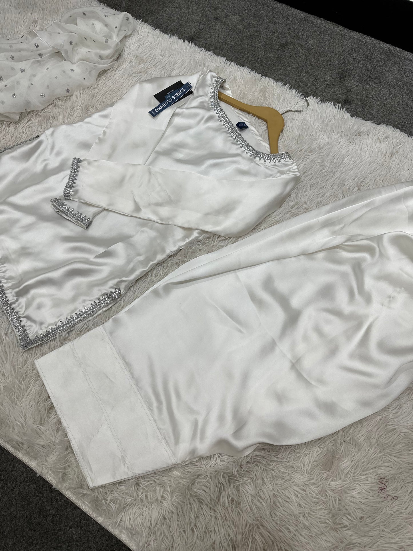 Offwhite Farshi Shalwar Suit