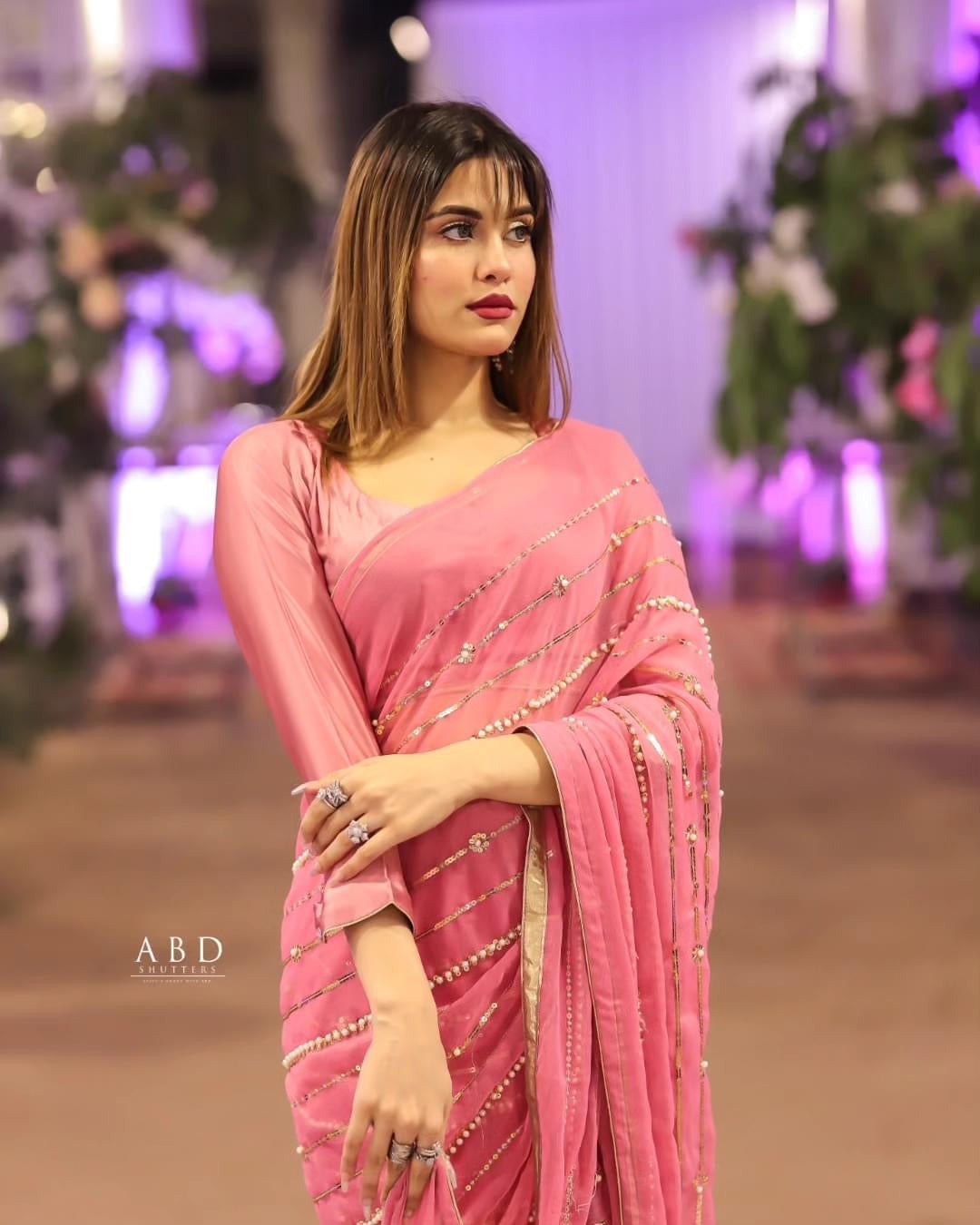 Pearls Chiffon Saree