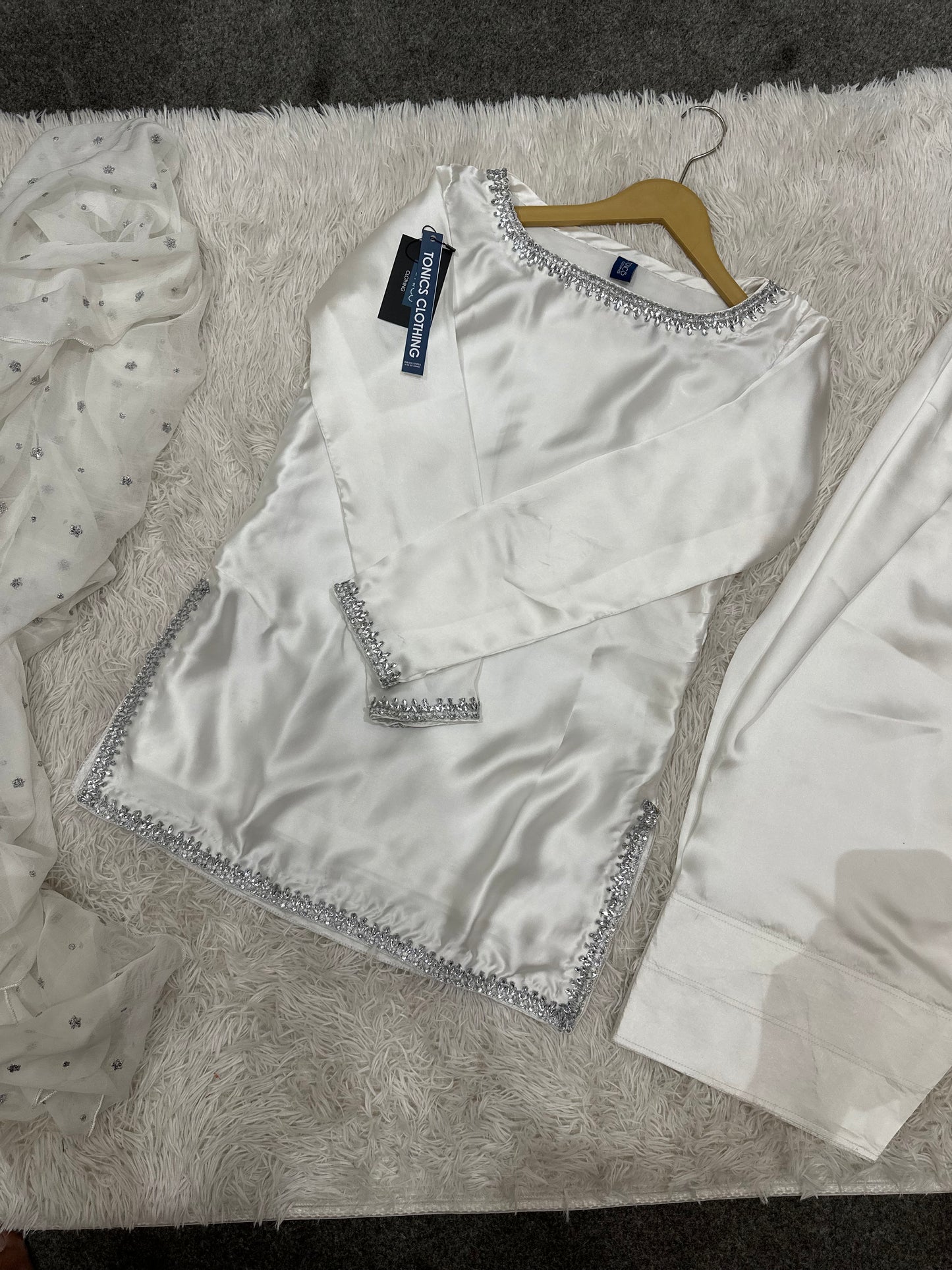 Offwhite Farshi Shalwar Suit