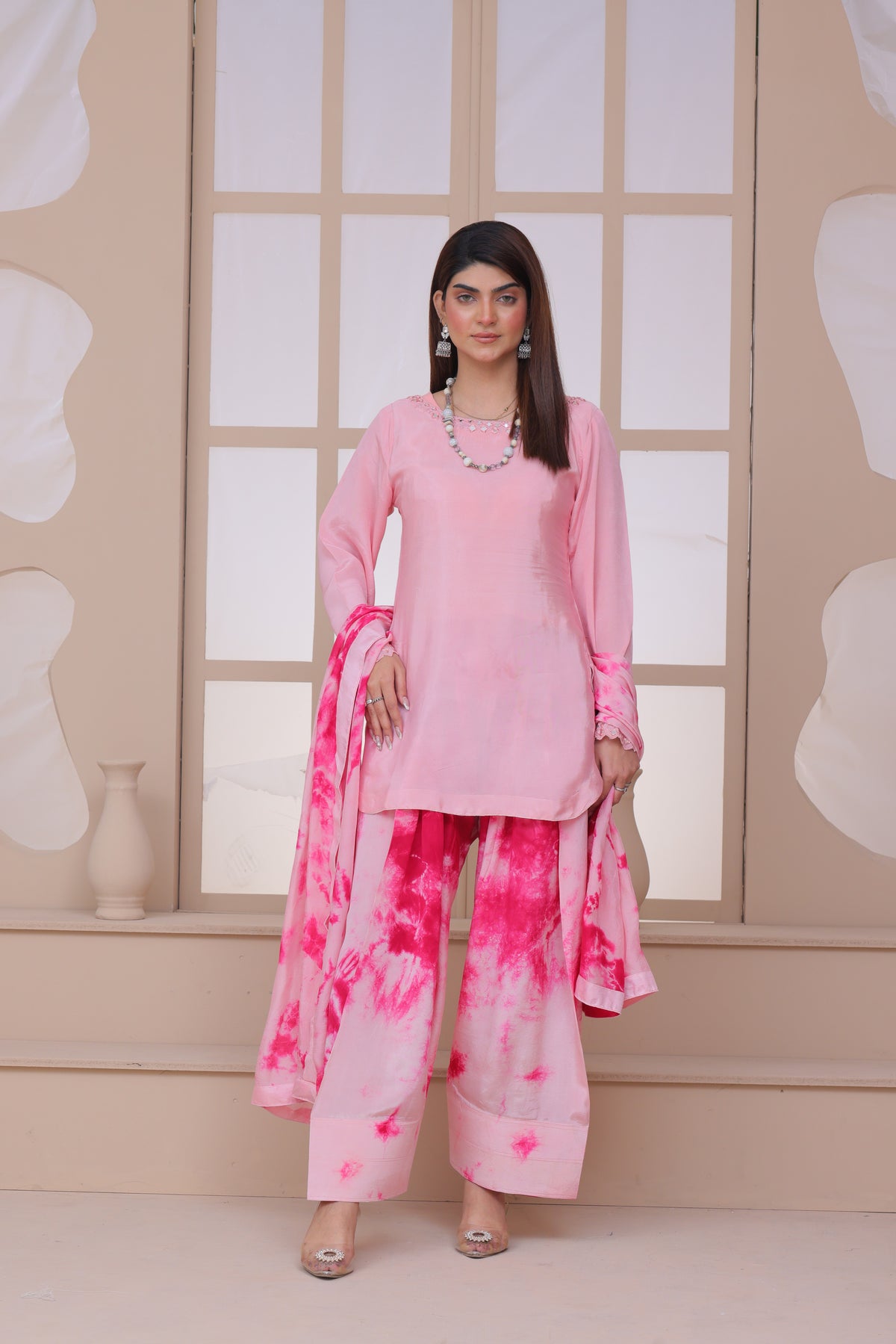Tye-Dye Farshi Shalwar Suit