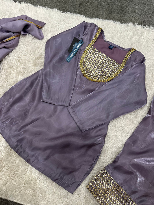 Lilac Farshi Shalwar Suit
