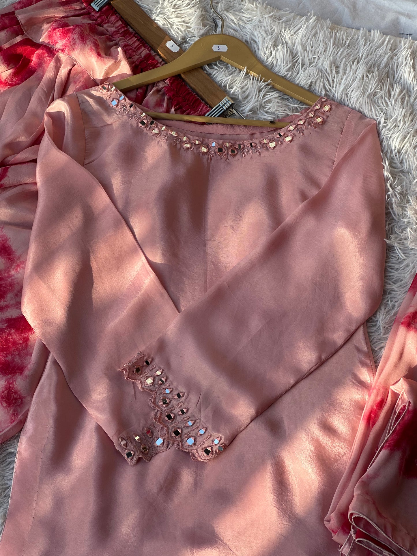 Tye-dye Farshi Shalwar Suit